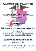 CERIMONIA DI CONSEGNA PREMI E RICONOSCIMENTI DI STUDIO - 25 FEBBRAIO 2017